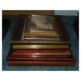 Several framed animal prints: Horses - Big Eye