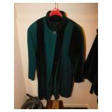 Vintage ladies velvet dress coat by Projections,
