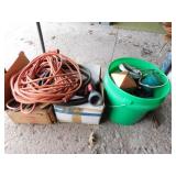 Orange extension cord - Scrap copper wire - Some