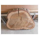 Live edge tree slice for custom table, 31" x 21"