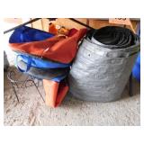 Large vinyl gray tarp w/ rivets - 4 Smart Pot