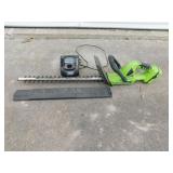 Earthwise 22" cordless lithium battery hedge