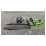 Earthwise 22" cordless hedge trimmers w/ lithium