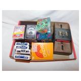 Decks of playing cards & shuffler - O