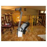 Stamina fold-away air rower exercise machine w/