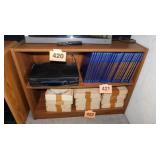 Wooden bookcase, 37" x 11.5" x 29"