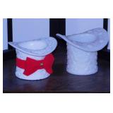 2 large Fenton Daisy & Button milk glass top