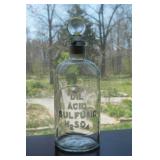 Antique Wheaton Glass Sulfuric Acid apothecary