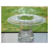 American Brilliant wheel cut crystal mushroom