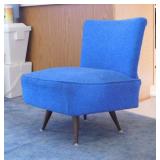Nice Mid Century swivel cocktail chair w/ nubby