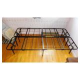 Folding portable twin size bed frame
