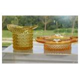 Westmoreland pink glass skimmer hat ashtray -