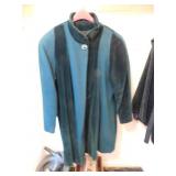 Vintage ladies velvet dress coat by Projections,