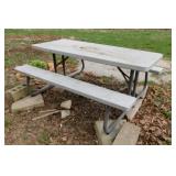 Lifetime folding picnic table, corner chip