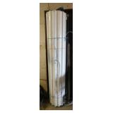 Metal rollup door, 75" wide, may not be complete