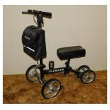 Elenker knee walker w/ brakes, storage bag &