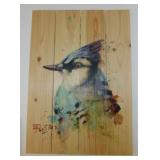 7 wooden bird wall art pieces by wildlife artist