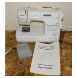 Janome Sew Precise sewing machine w/ foot pedal &