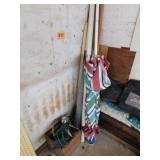 Patio umbrella - Wood box of garage parts - 2