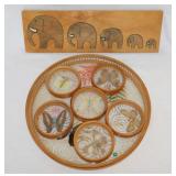 Wooden elephant family parade puzzle - Boho
