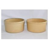 2 RRP Robinson Ransbottom Pottery butter crocks -