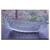 Fenton Daisy & Button glass canoe celery boat