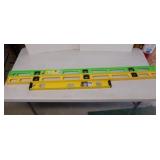Two 24" plastic levels - Stanley 24" metal level
