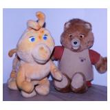 1985 Teddy Ruxpin & Grubby Caterpillar - 1990