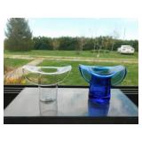 1984 Gibson cobalt glass top hat - Clear glass