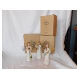 3 Willow Tree Angels in boxes