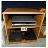 Wooden bookcase, 26" x 15.5" x 27.5"