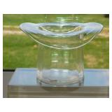 Large Optic Panel clear glass top hat, 6" brim