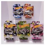 Set of five 2020 Hot Wheels Urban Camoflauge