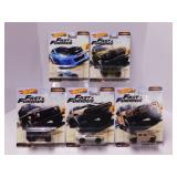 Set of five 2018 Hot Wheels Premium Fast &
