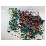 2 strands vintage Christmas tree lights, vintage