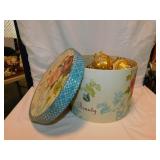 Vintage handmade satin Christmas ornaments  in