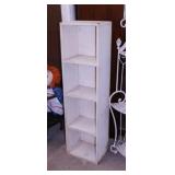 5 shelf wood shelving unit display, 14" x 20" x