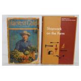 6 vintage farm books