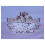 Vintage porcelain trinket dish w/ lid - Ceramic