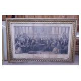 Antique Authors of United States framed print,