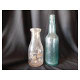 Danville Illinois Producers Dairy glass - Fecker