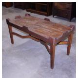 Rustic wooden tray top style coffee table,