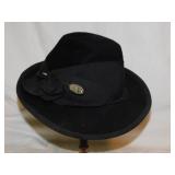 5 ladies black mourning hats