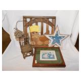 Primitive home dï¿½cor: Framed wall print, star &