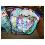 Tote of lace & embroidery materials