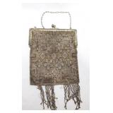 Antique French cut steel beaded bag
