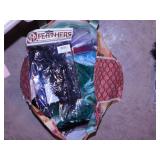 Feather accessories in reusable bag