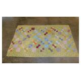 2 handmade patchwork quilt throws