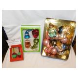 Christmas bubble light bulbs - Be Merry glass