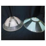 Vintage pink hobnail glass ceiling light cover -